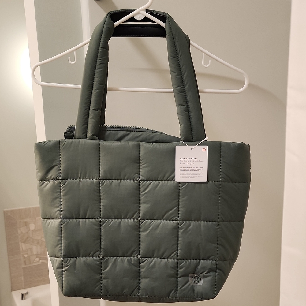 lululemon athletica Quilted Olive Tote Bag